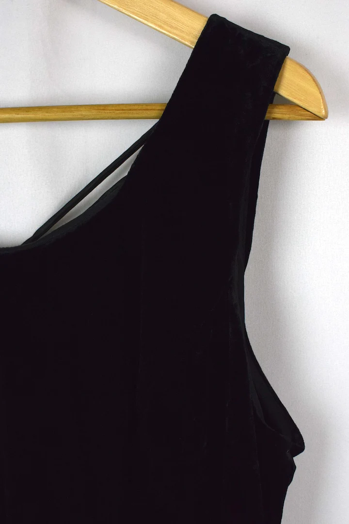 Molly Malloy Brand Velour Fitted Dress - Image 2