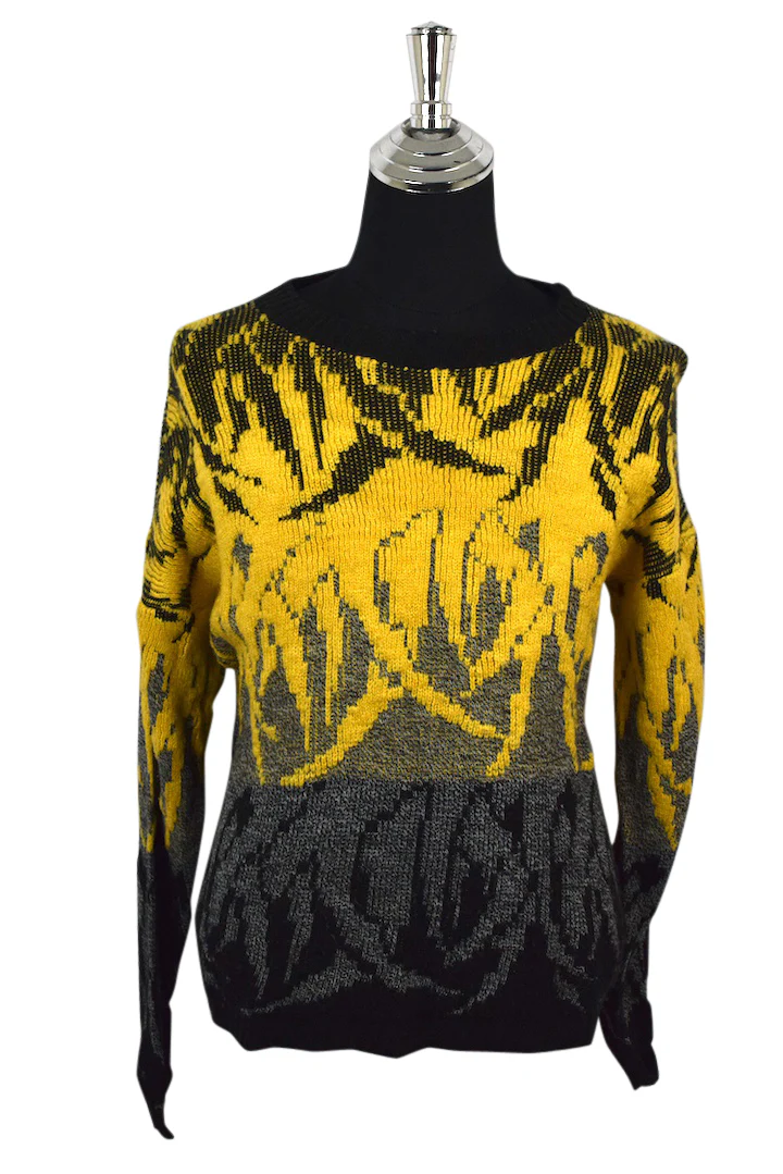 90s Abstract Splash Knitted Jumper