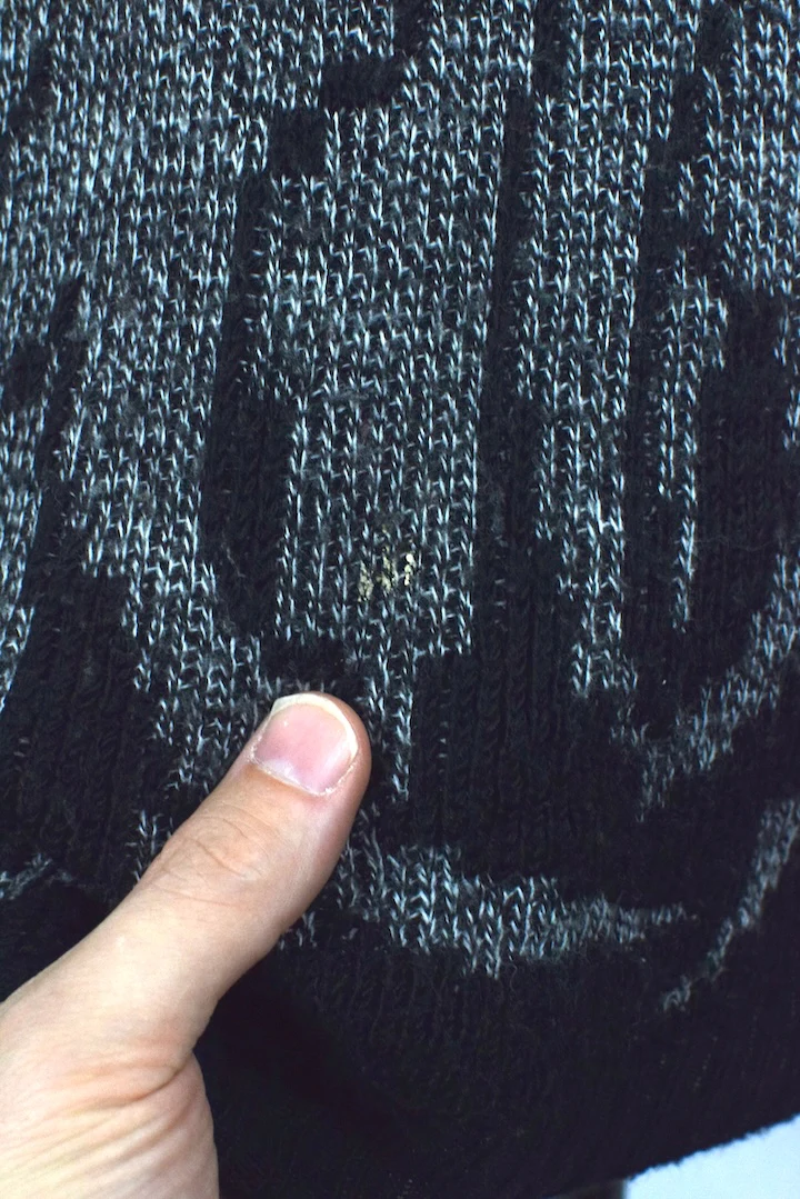 90s Abstract Splash Knitted Jumper - Image 3