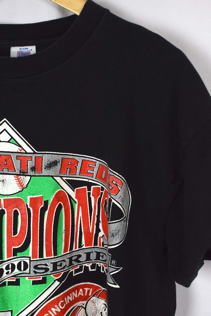 1990 Cincinnati Reds MLB Champions T-Shirt - Image 2