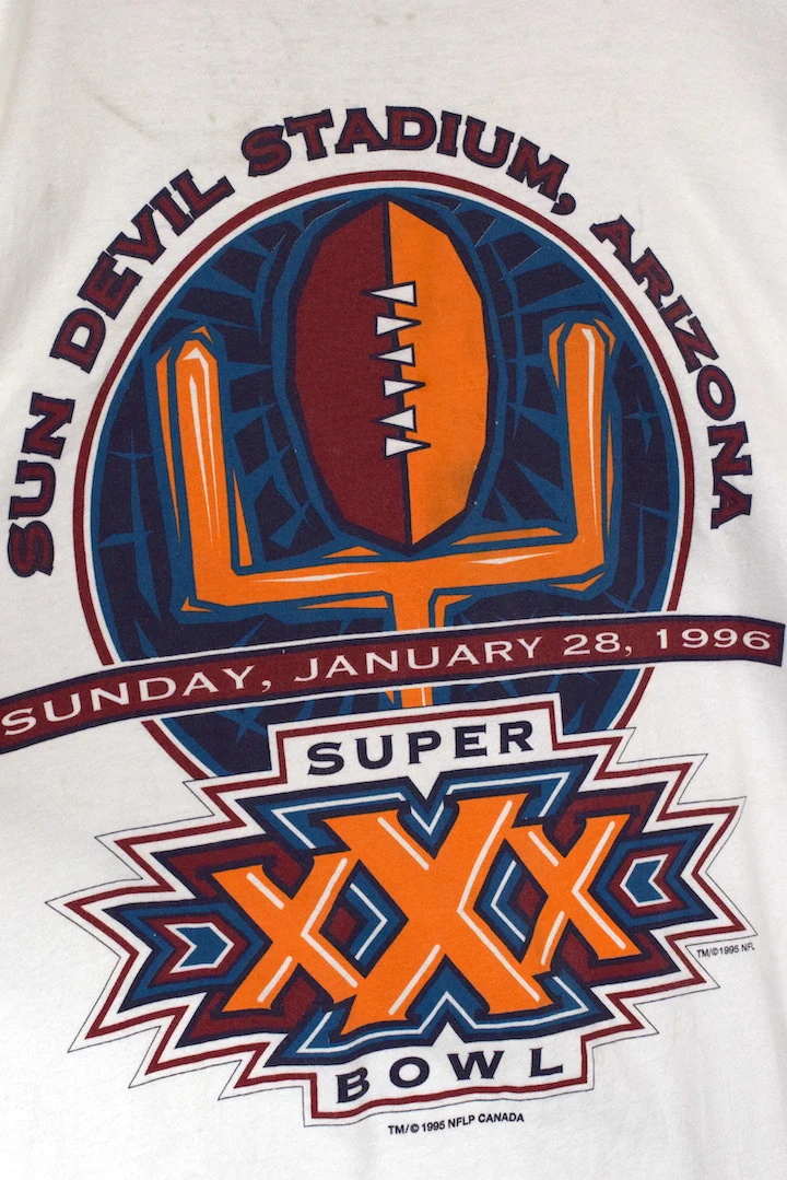 1996 NFL Super Bowl T-Shirt - Image 4