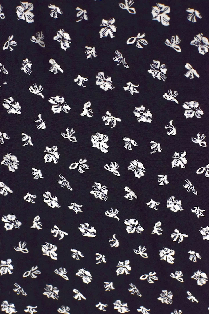 Reworked Black Floral Print Dress - Image 3