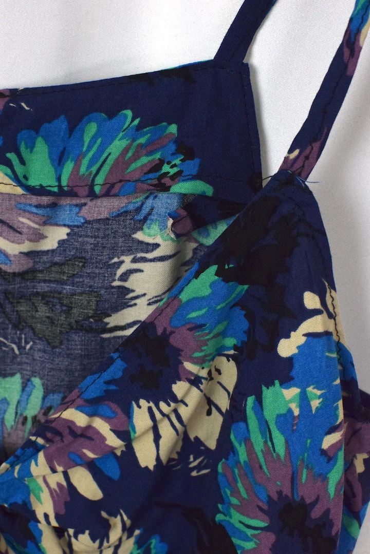 Reworked Floral Print Tie Up Top - Image 4