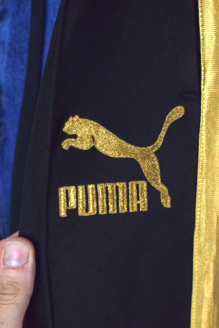Reworked Puma Brand Track-Jeans - Image 3