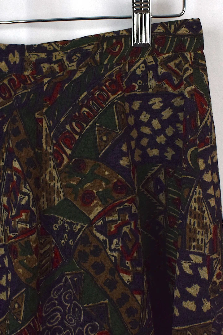Reworked Abstract Print Skirt - Image 2
