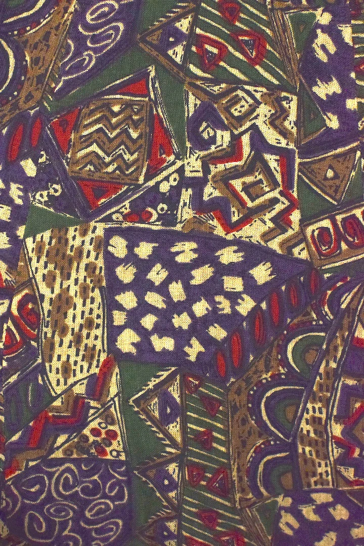 Reworked Abstract Print Skirt - Image 3