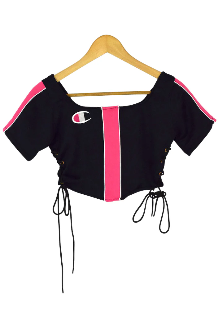 Reworked Champion Brand Crop Top