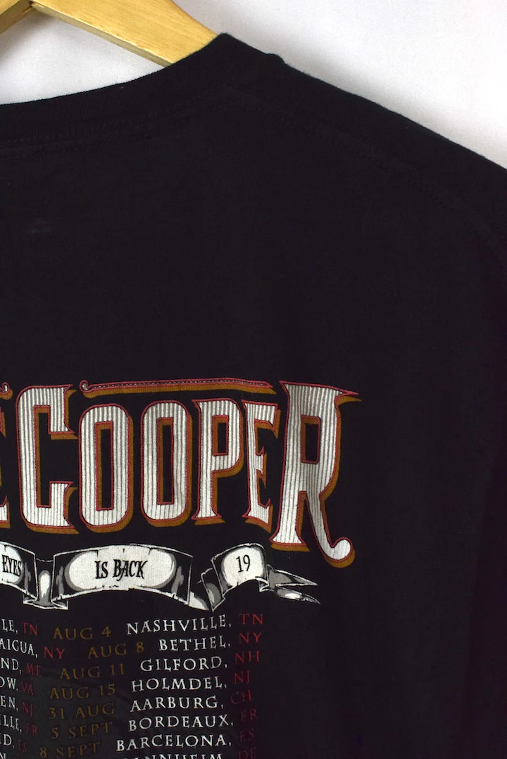 2019 Alice Cooper Ol Black Eyes Tour T-shirt - Image 5