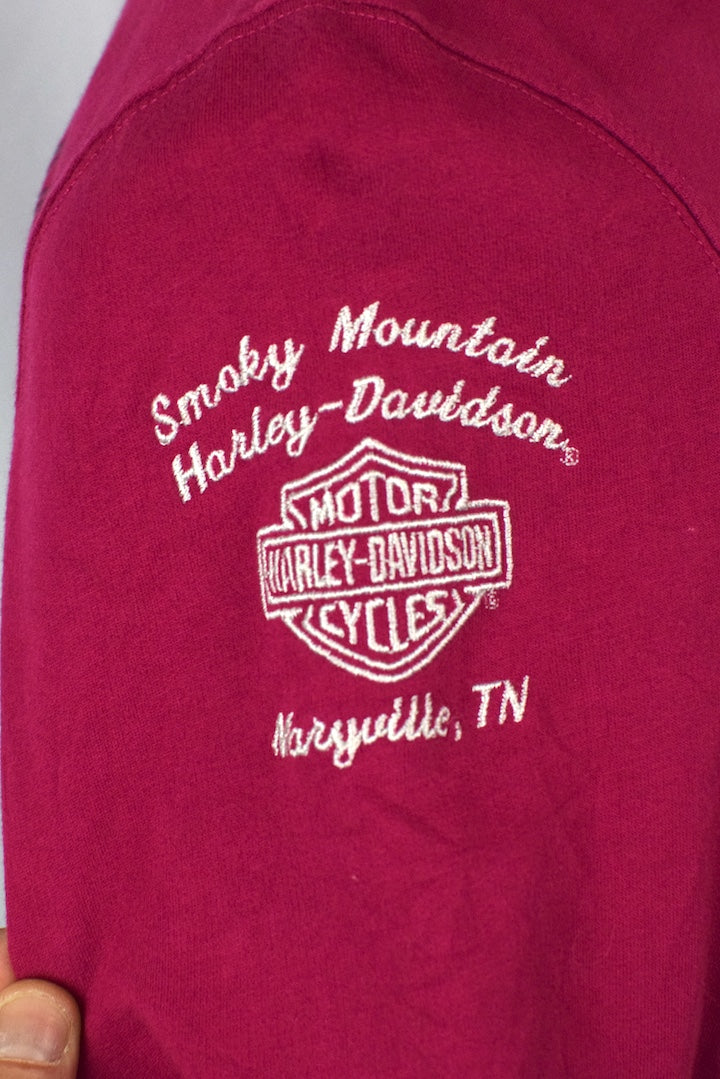 Pink Harley-Davidson Brand Hoodie - Image 5