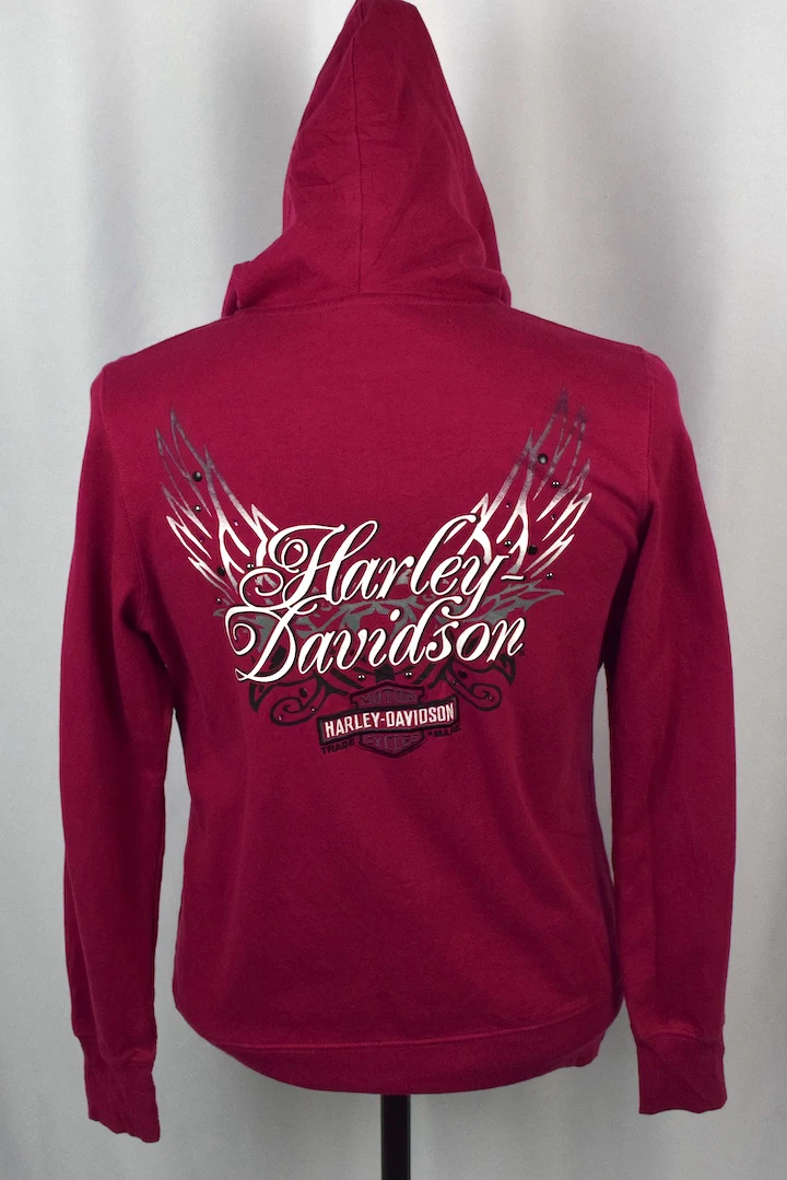 Pink Harley-Davidson Brand Hoodie - Image 6