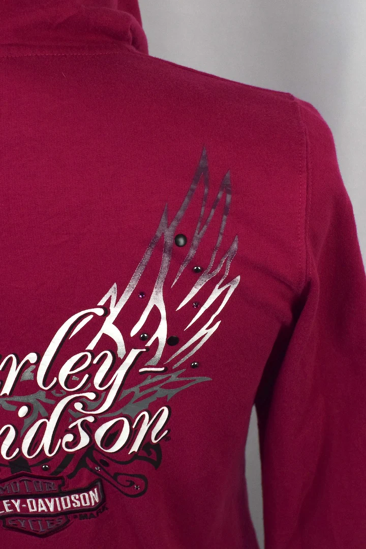Pink Harley-Davidson Brand Hoodie - Image 7