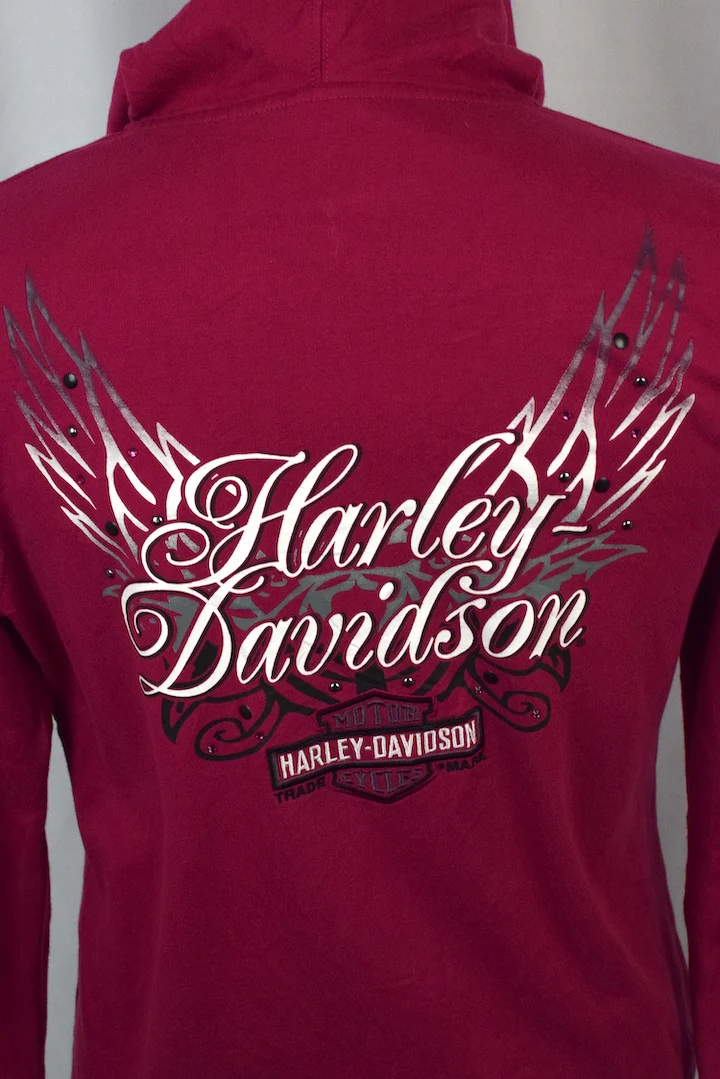 Pink Harley-Davidson Brand Hoodie - Image 8