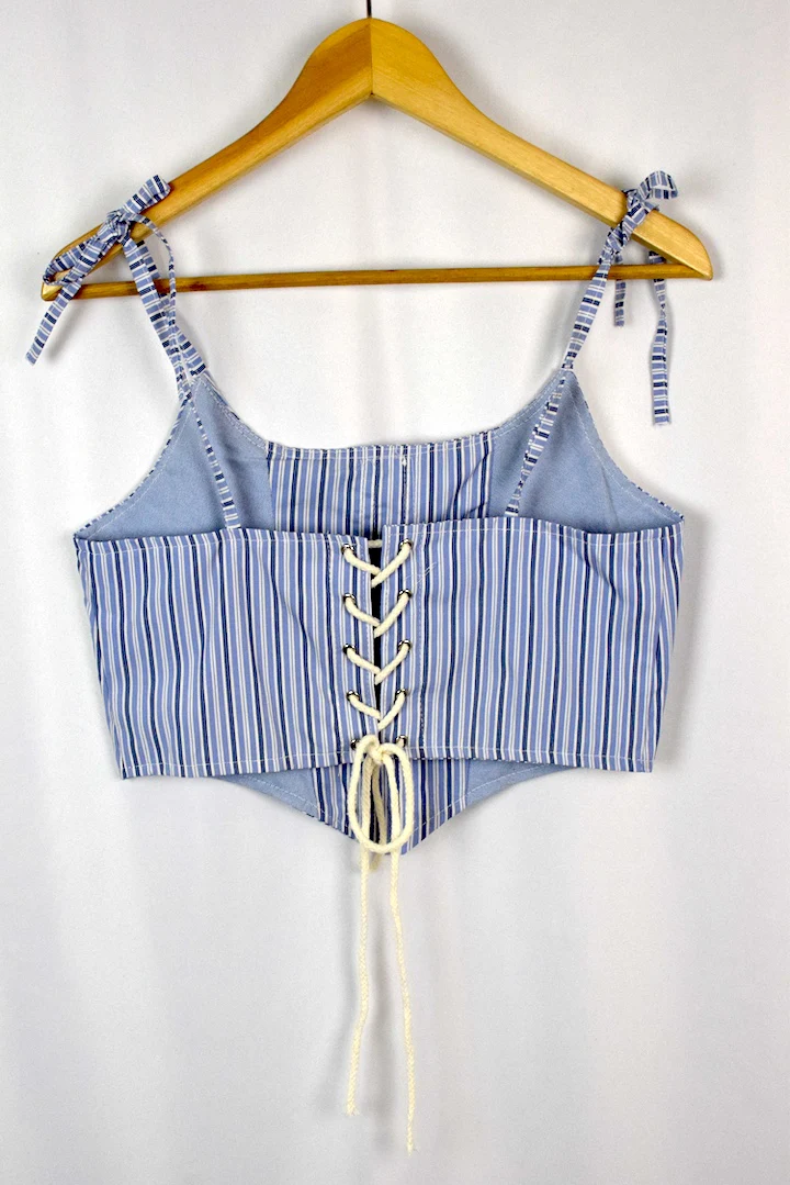 Reworked Ralph Lauren Brand Corset Style Top - Image 3