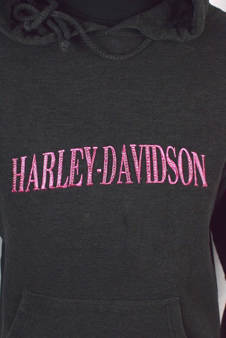 Grey Harley-Davidson Brand Hoodie - Image 3