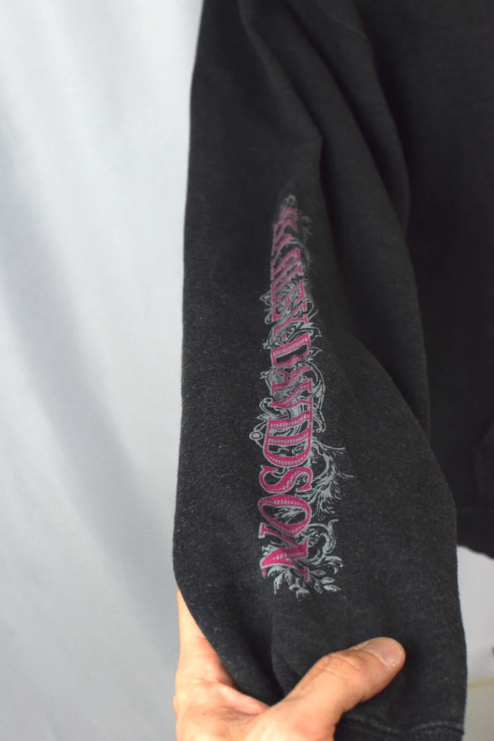Grey Harley-Davidson Brand Hoodie - Image 4