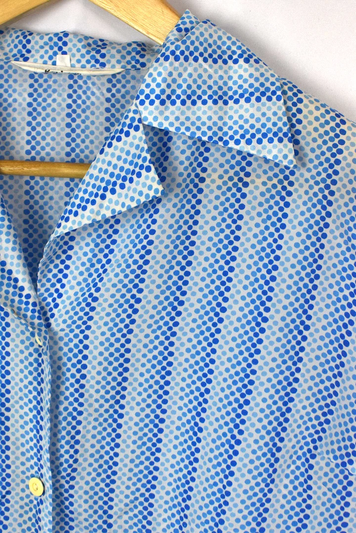 Polka Dot Print Blouse - Image 2