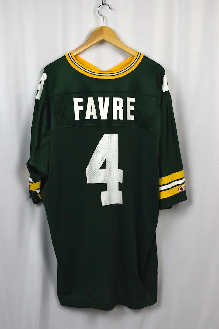 90s/00s Brett Favre Green Bay Packers NFL Jersey - Image 3