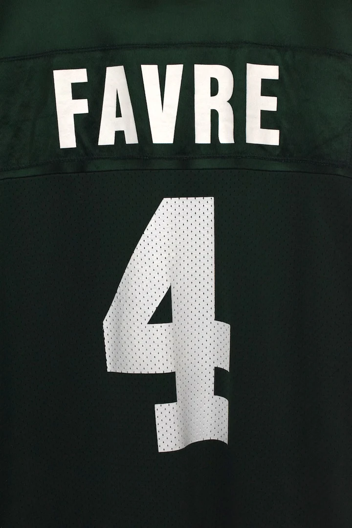 90s/00s Brett Favre Green Bay Packers NFL Jersey - Image 4