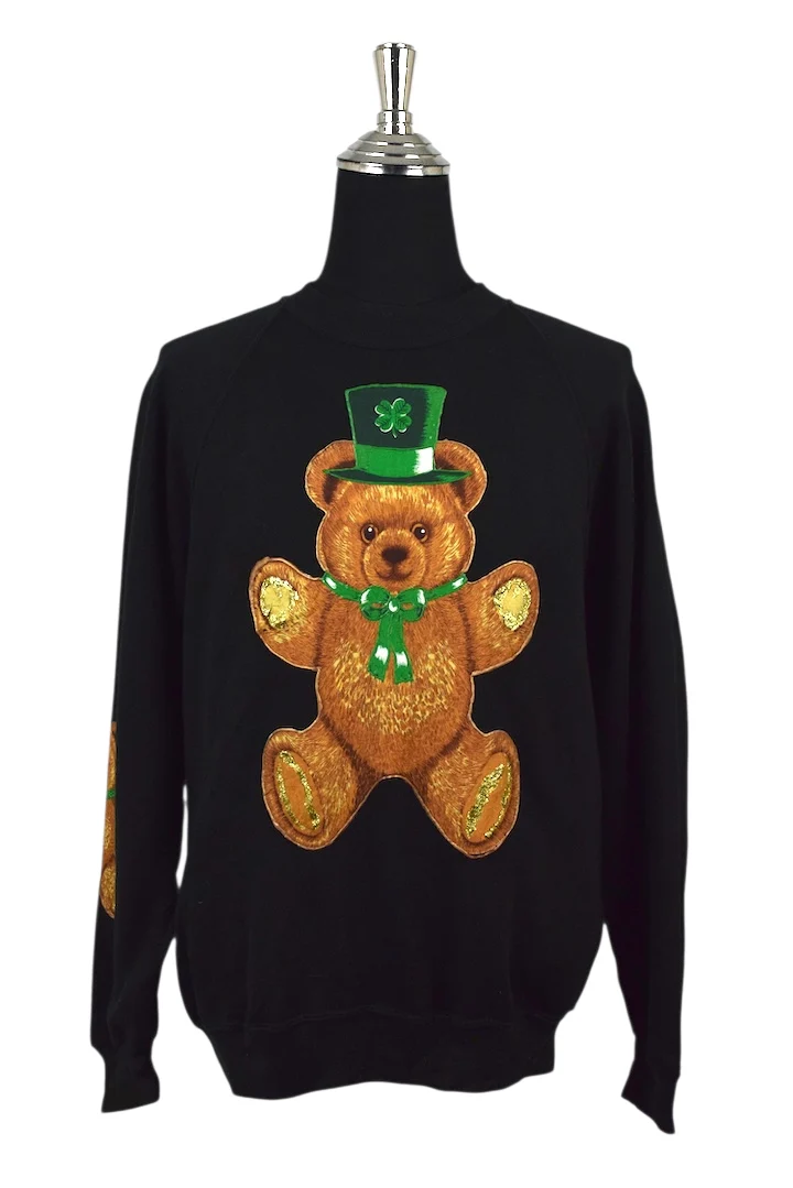 80s/90s St. Patricks Day Bear Sweatshirt