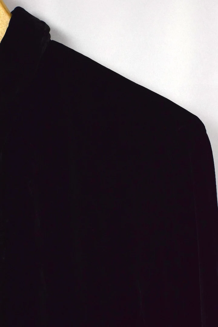 Black Ralph Lauren Brand Velvet Top - Image 2