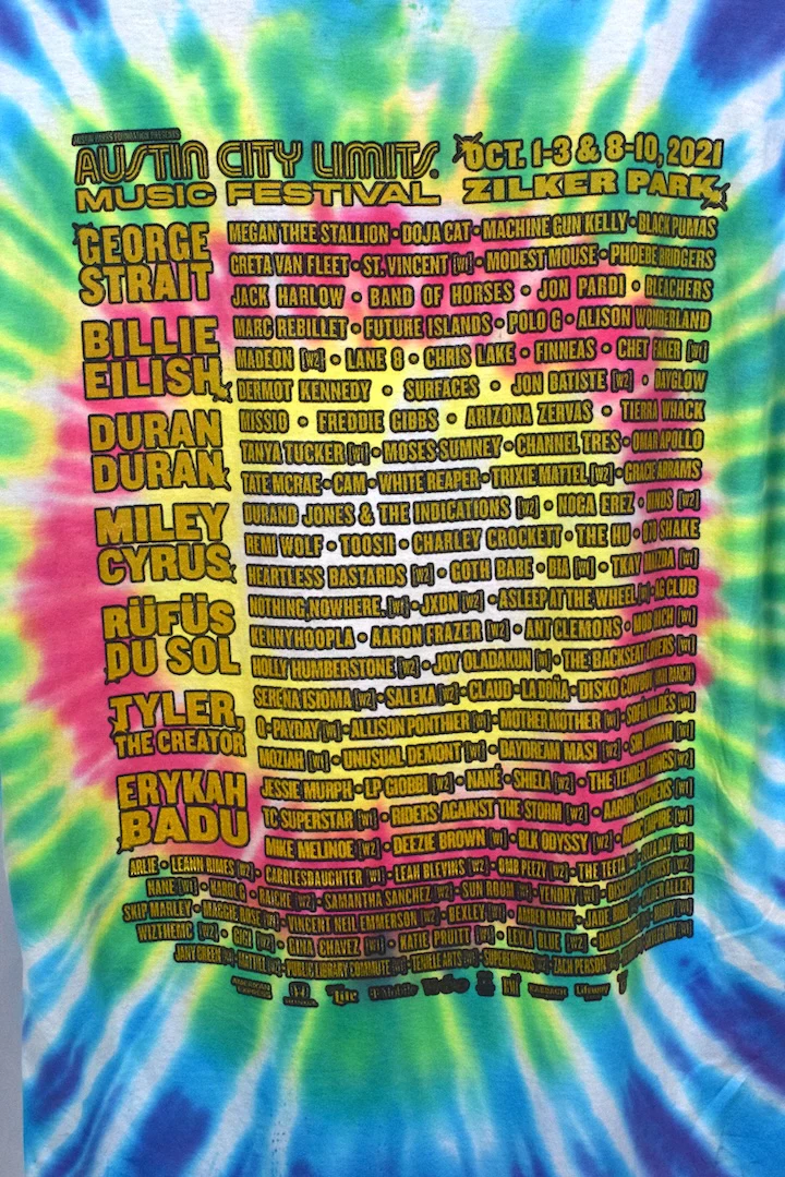 2021 Austin City Limits Music Festival T-shirt - Image 4