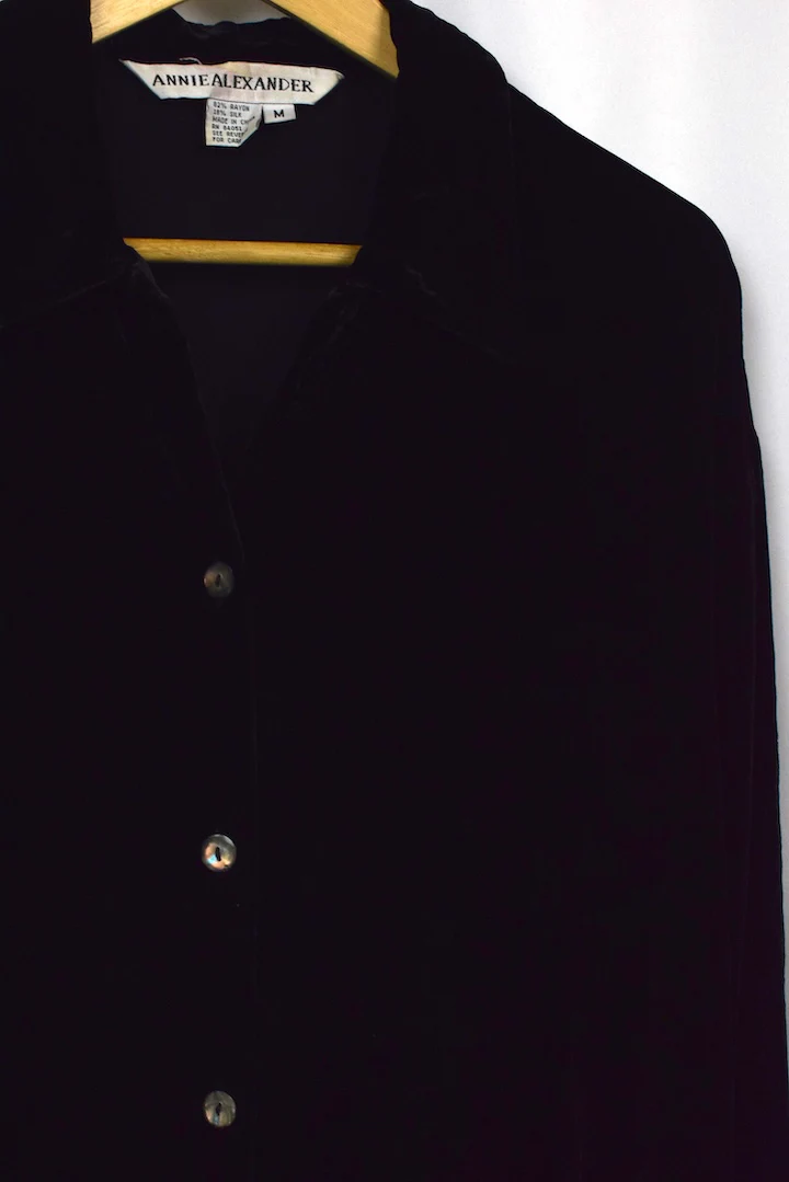 Black Velvet Top - Image 2