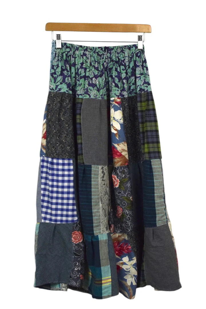 Reworked Patchwork Skirt
