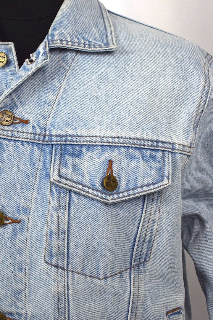 90s Mickey Mouse Denim Jacket - Image 2