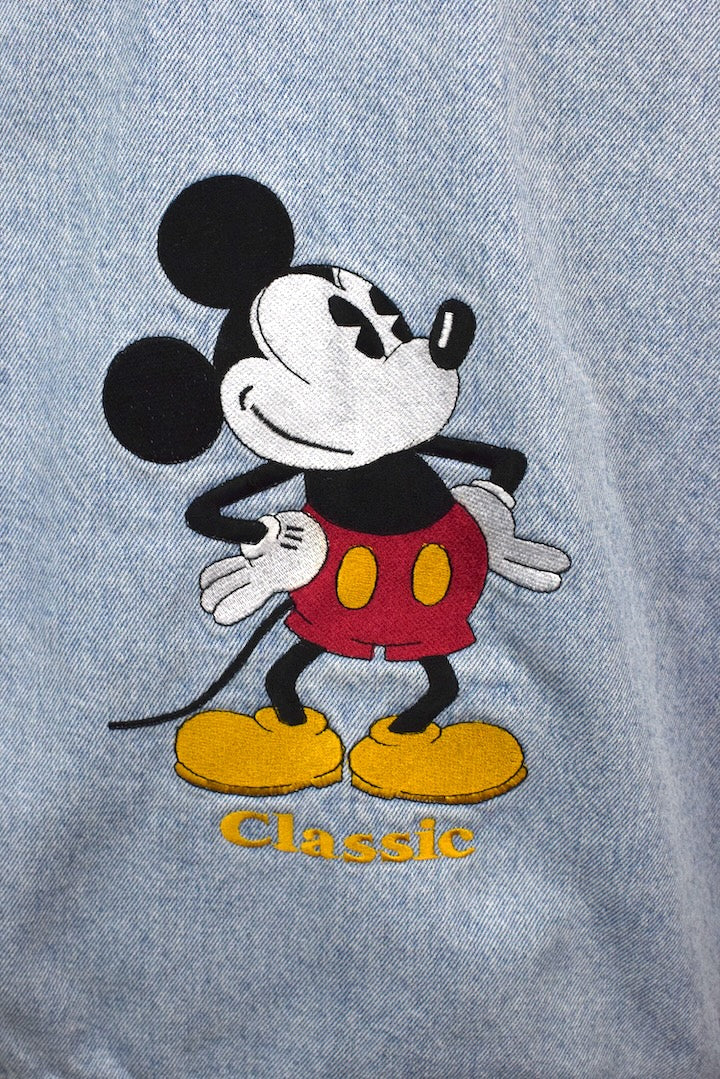 90s Mickey Mouse Denim Jacket - Image 6