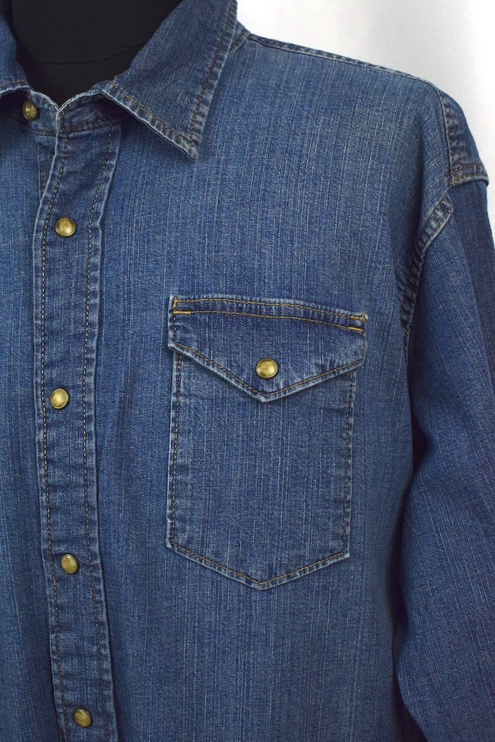 Wrangler Brand Denim Shirt - Image 2