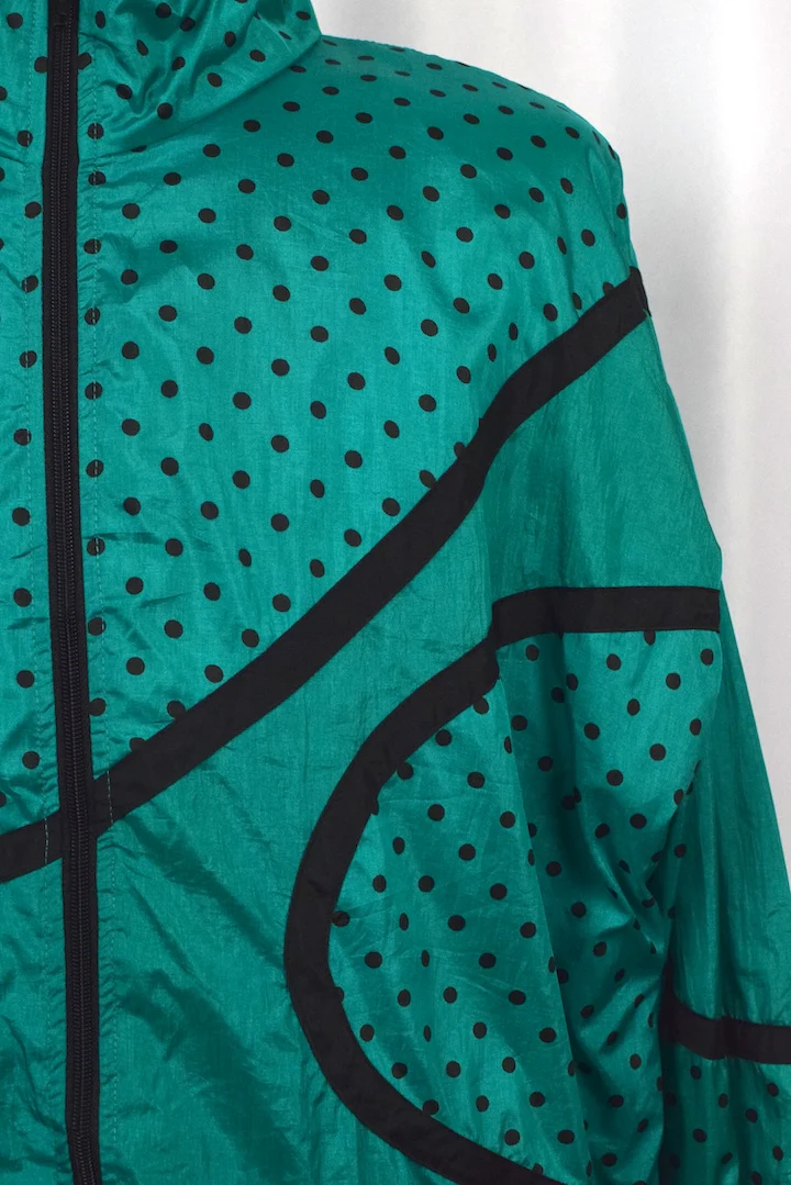 80s/90s Polka Dot Spray Jacket - Image 2