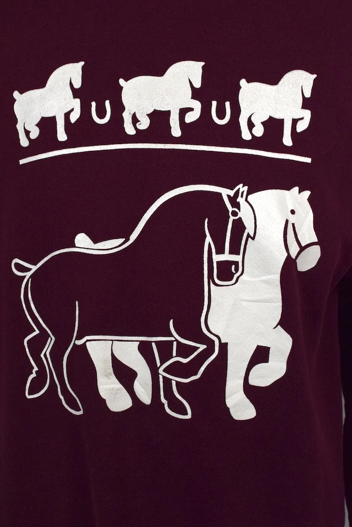 80s90s Horse Print Sweatshirt - Image 2