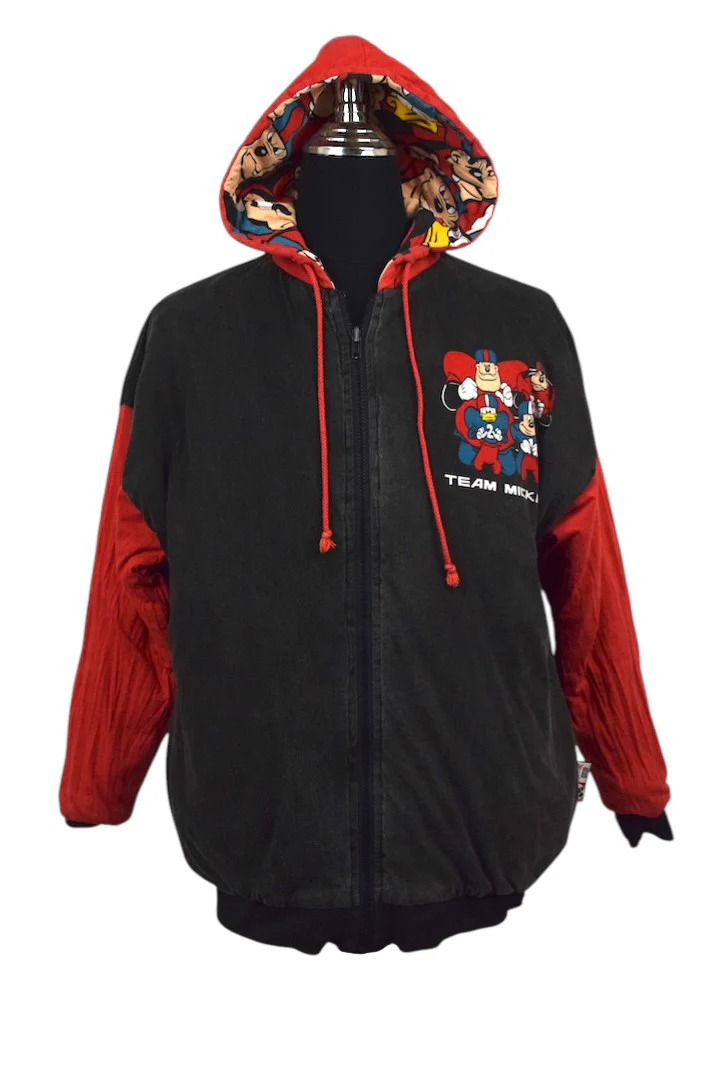 90s Reversible Mickey Mouse Football Hoodie - Image 5