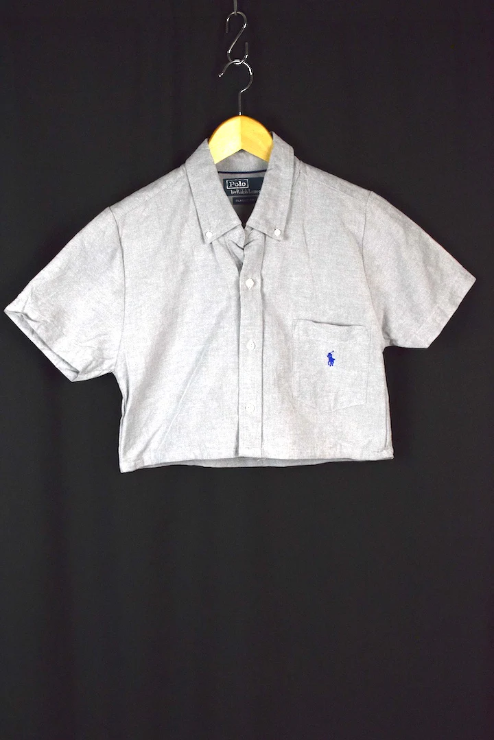 Reworked Ralph Lauren Brand Crop Top