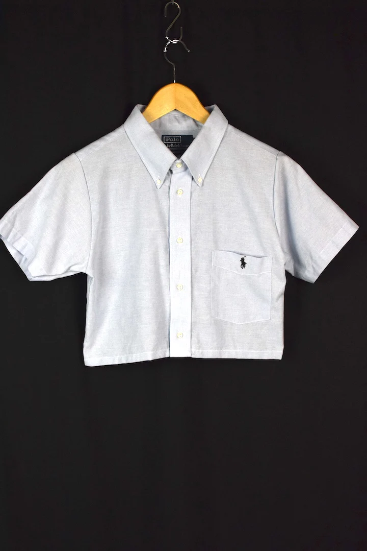 Reworked Ralph Lauren Brand Crop Top