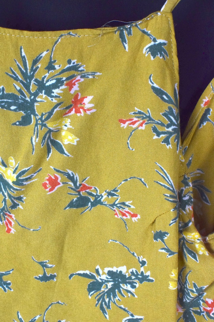 Reworked Floral Print Tie Up Top - Image 2