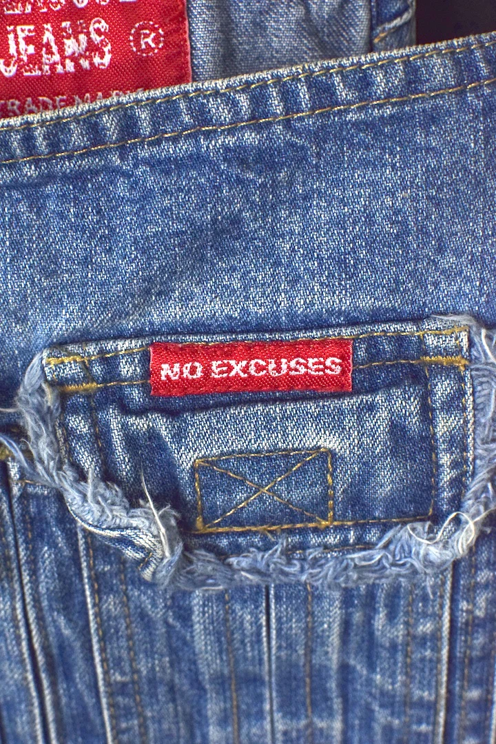 No Excuses Jeans Brand Denim Overalls - Image 3