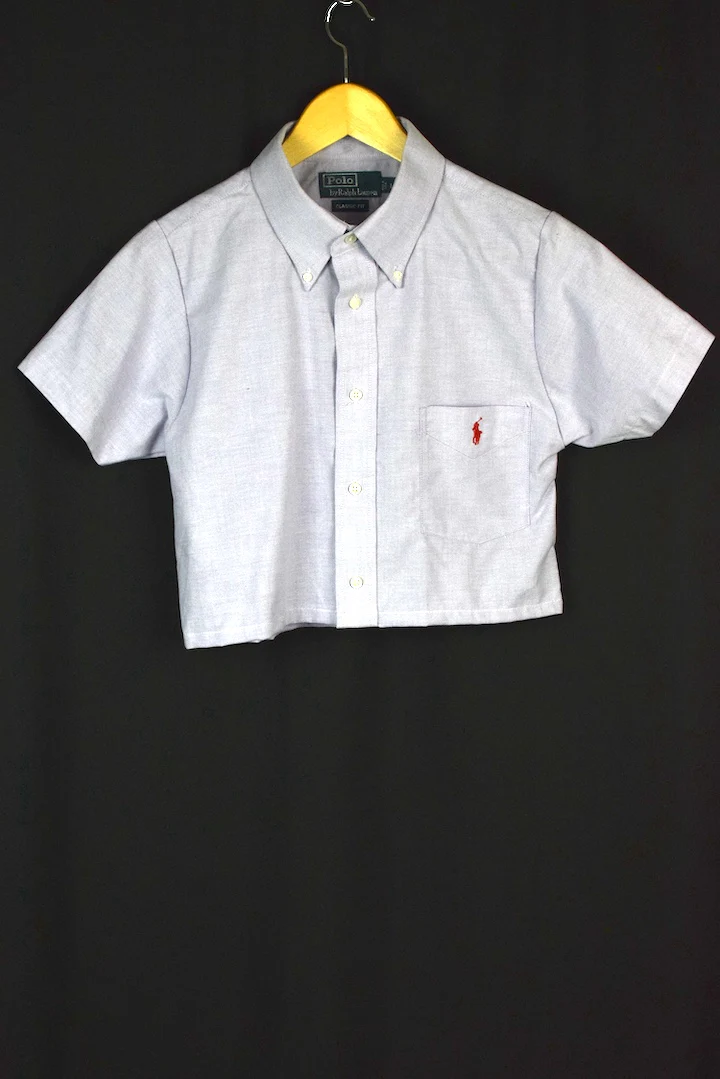 Reworked Ralph Lauren Brand Crop Top