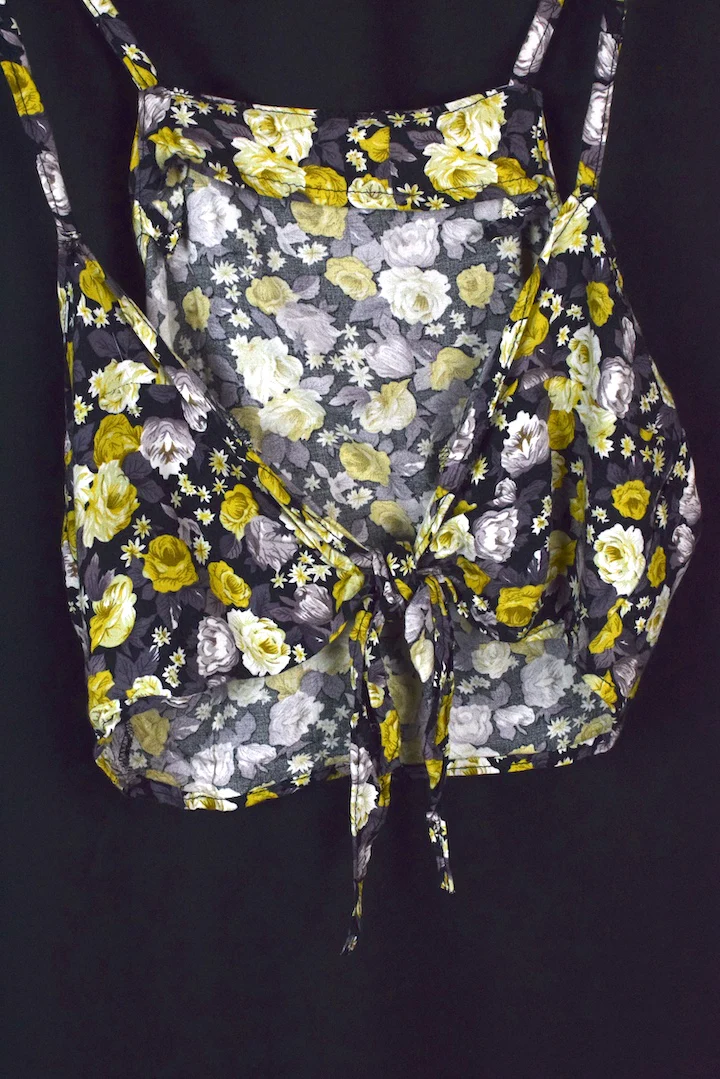 Reworked Floral Print Tie-Up Top - Image 3