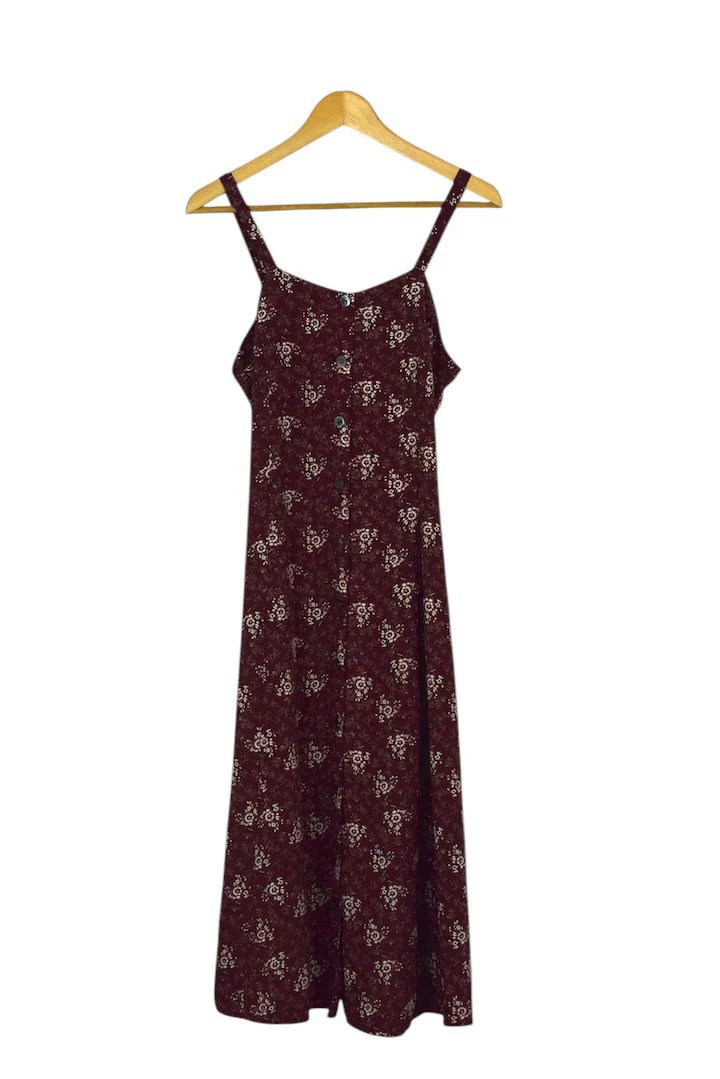 Reworked Floral Print Dress