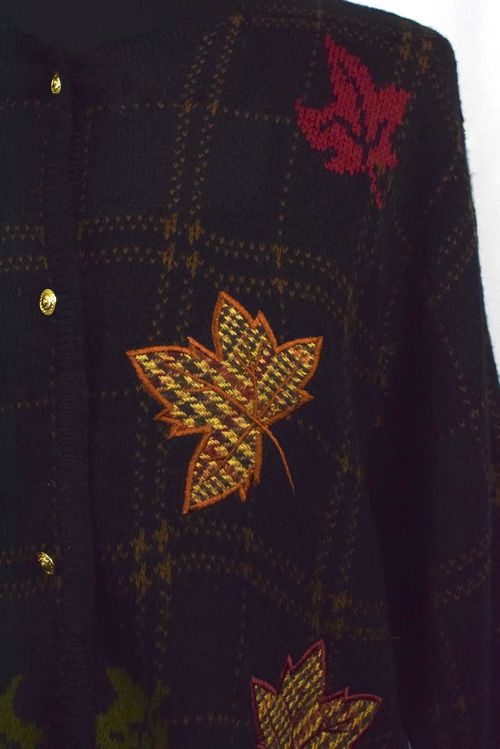 Autumn Leaf Knitted Jumper - Image 2