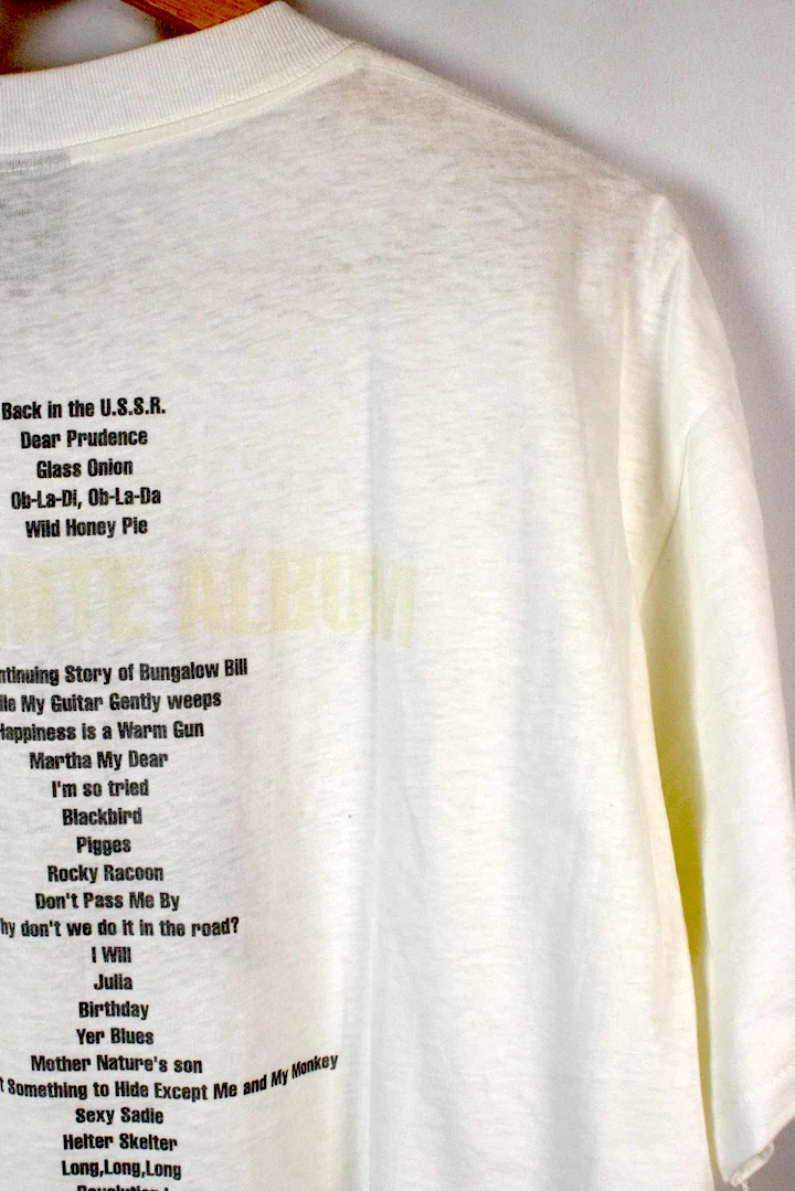 DEADSTOCK c1995 The Beatles 'The White Album' T-shirt - Image 5