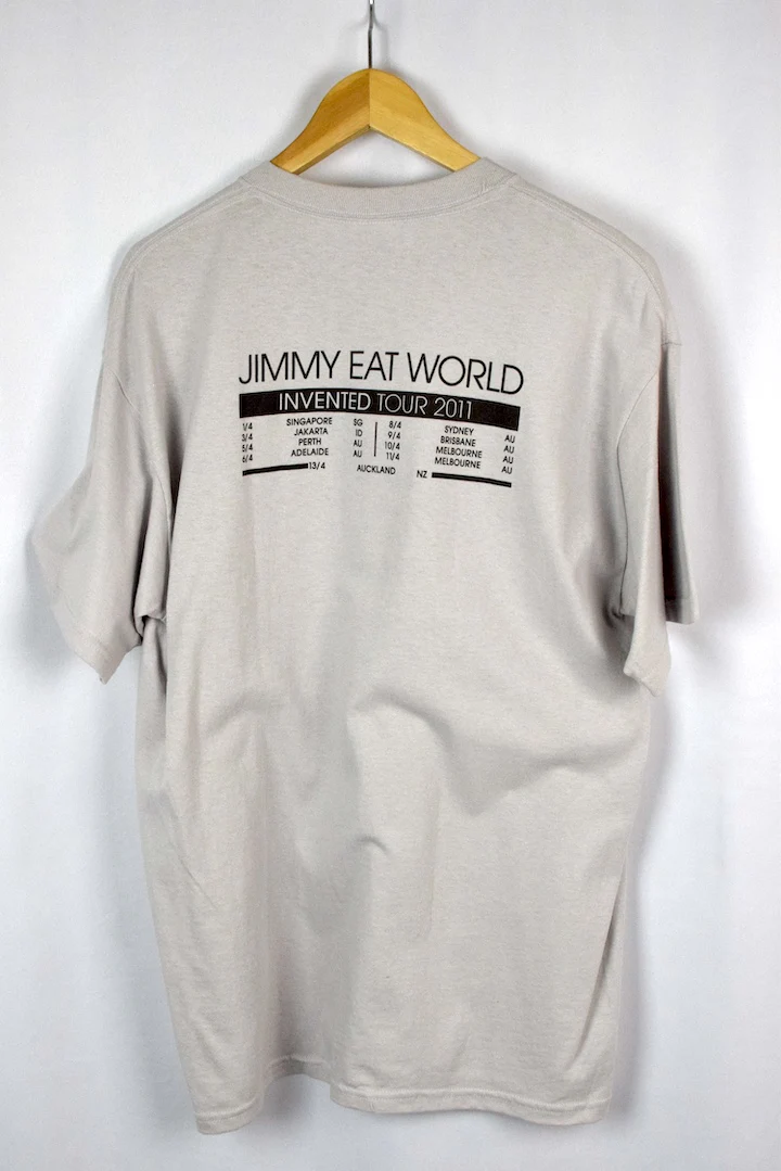DEADSTOCK Jimmy Eat World 2011 Invented Tour T-Shirt - Image 4