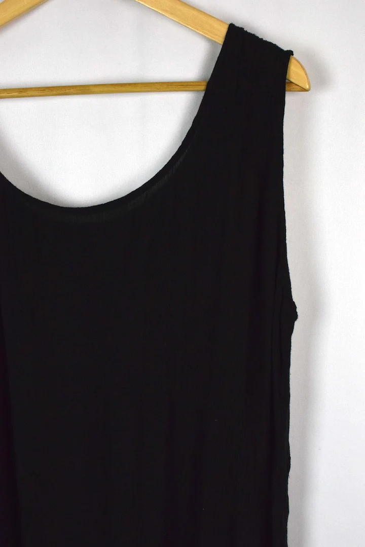 Black Abstract Print Dress - Image 2