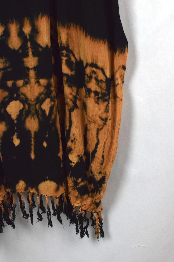 Black Abstract Print Dress - Image 3