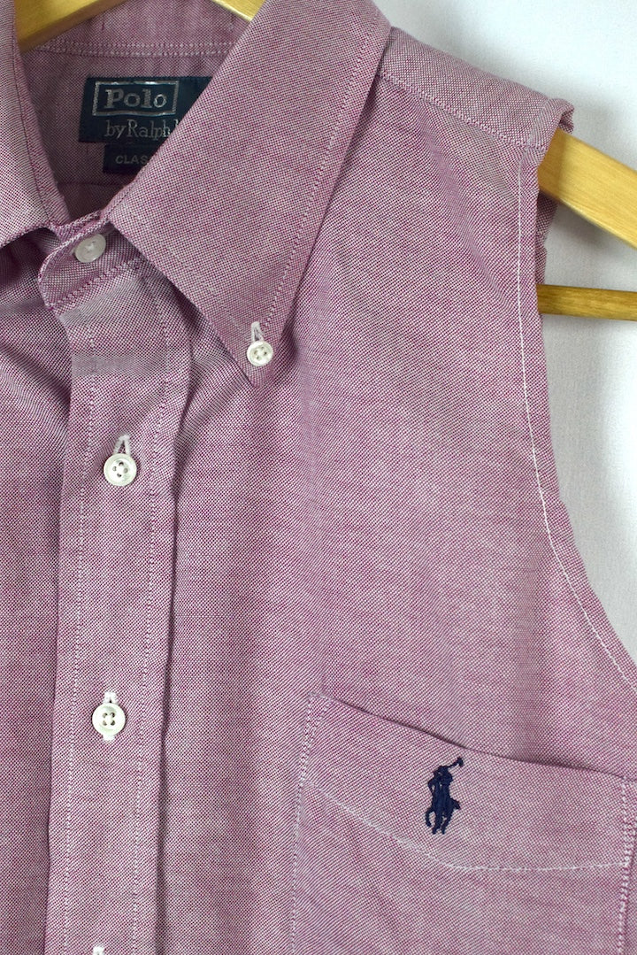 Reworked Cropped Ralph Lauren Brand Top - Image 2