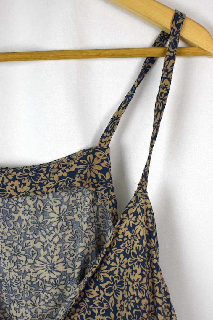 Reworked Floral Print Tie Up Top - Image 4