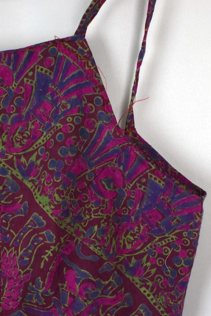 Reworked Print Tie Up Top - Image 2