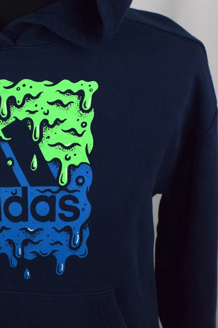 Adidas Brand Slime Print Hoodie - Image 2