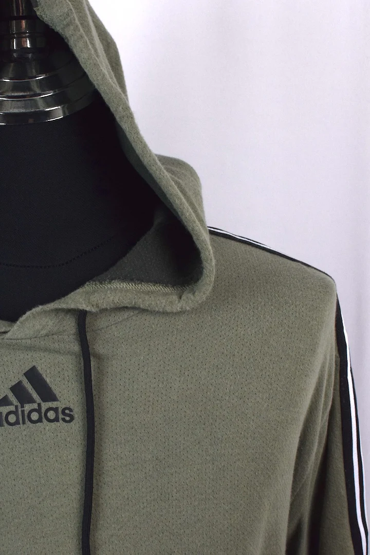 Khaki Adidas Brand Hoodie - Image 2